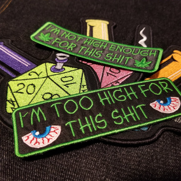 Stoner and cannabis related patches from Thread By Dawn.