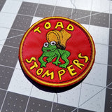 Toad Stompers movie reproduction embroidered patch from Hell Comes to Frogtown.