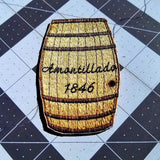 Cask of Amontillado embroidered patch, based on the short story by Edgar Allan Poe.