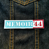 Memoir 44 boardgame logo embroidered patch.