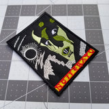 Embroidered patch of the movie poster for the classic silent horror film Nosferatu.