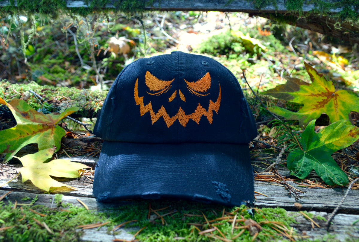 Jack O' Lantern Embroidered Baseball Hat – Thread By Dawn