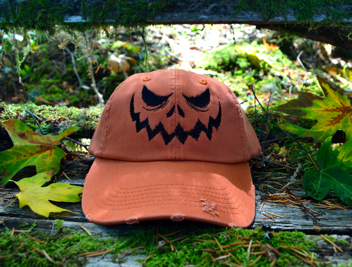 Jack O' Lantern Embroidered Baseball Hat – Thread By Dawn