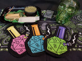 Critical Hits d20 Waterpipe Embroidered 5.5" inch Iron On/Sew On Patch