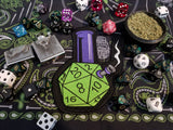 Critical Hits d20 Waterpipe Embroidered 5.5" inch Iron On/Sew On Patch