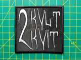 2 Kvlt 2 Kvit 3.5" inch Iron On/Sew On Embroidered Patch