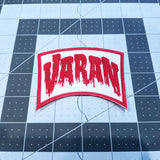Embroidered patch for the classic Kaiju, or giant monster movie, Varan, the Unbelievable, measuring 3.75".