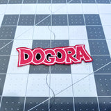 Dogora, the classic Kaiju monster movie, embroidered patch, measuring 3.75".