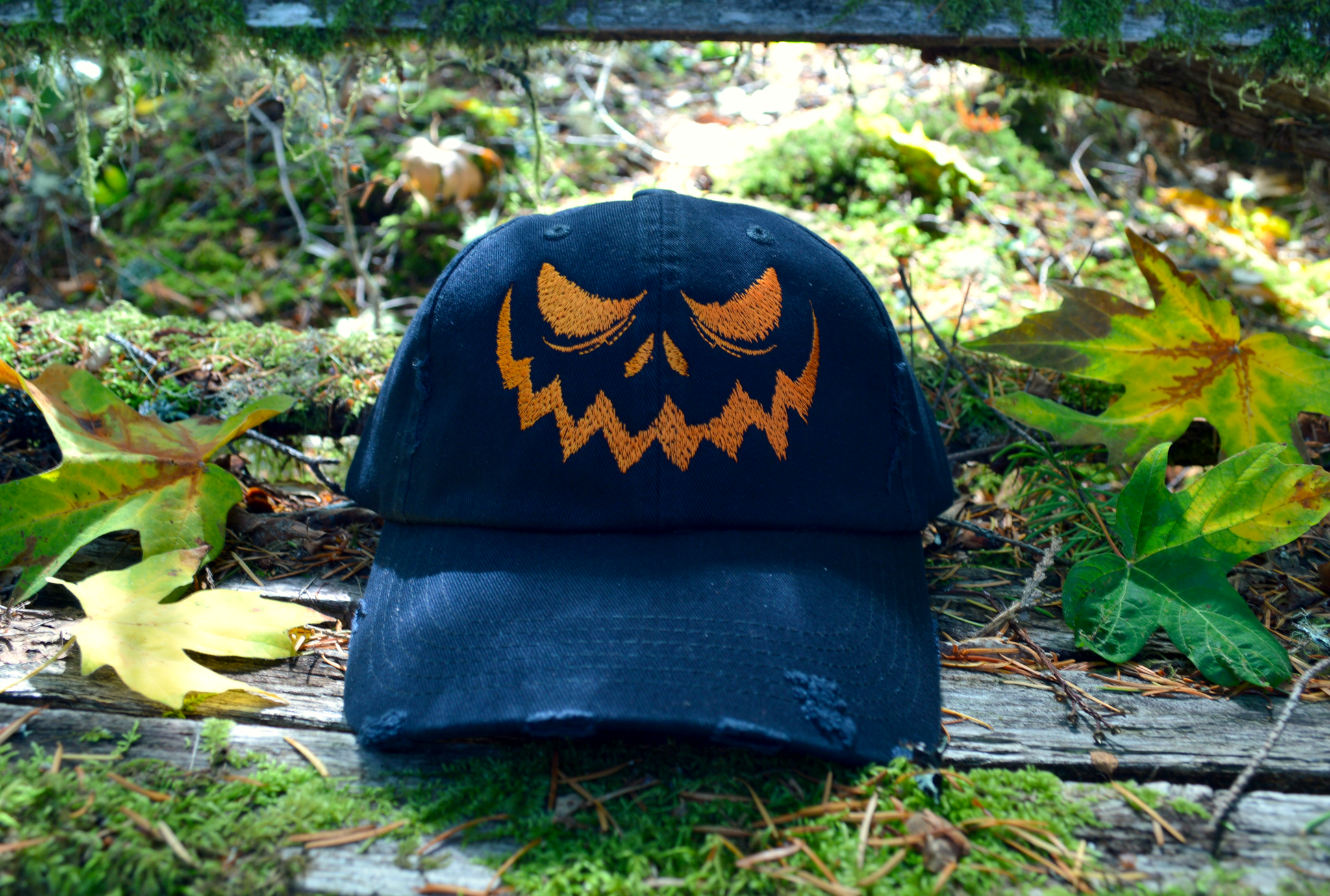 Jack O' Lantern Embroidered Baseball Hat – Thread By Dawn