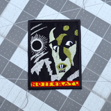 A rectangular embroidered patch of the movie poster for the classic silent horror film Nosferatu.