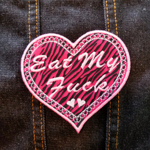 Eat My Fuck Embroidered 4 inch Iron On/Sew On Patch – Thread By Dawn