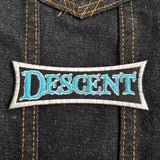 Embroidered patch for the adventure boardgame Descent.