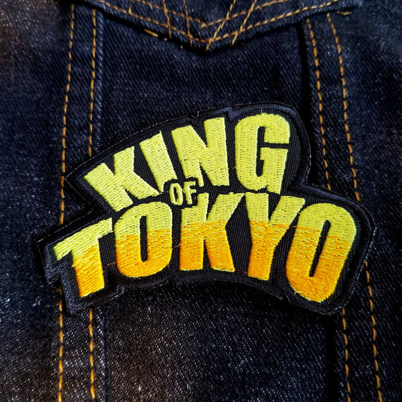 Embroidered patch for the boardgame King of Tokyo.